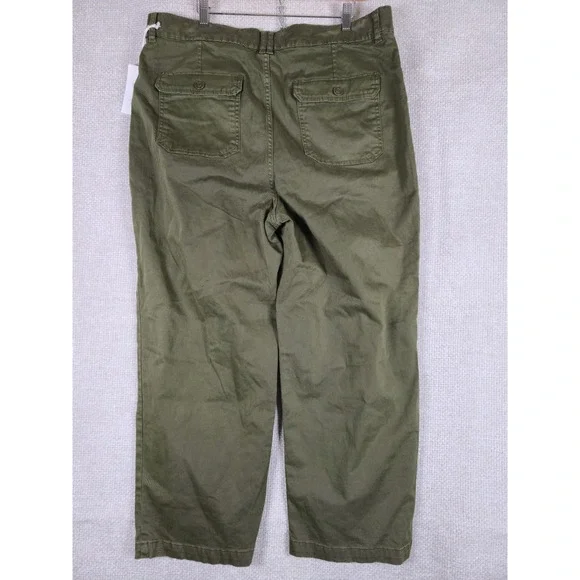 FRAME UTILITY POCKET PANTS GREEN WASHED WINTER MOSS Women's Size 33 NWT - Picture 4 of 14